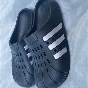 Black adidas clogs - size 5